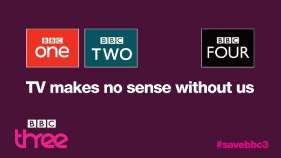 Campaign poster to save BBC Three