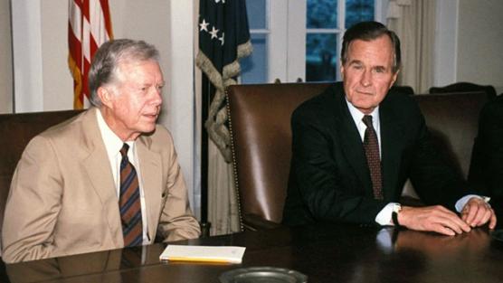 Good Versus Evil In American Politics - Jimmy Carter smiles down from heaven